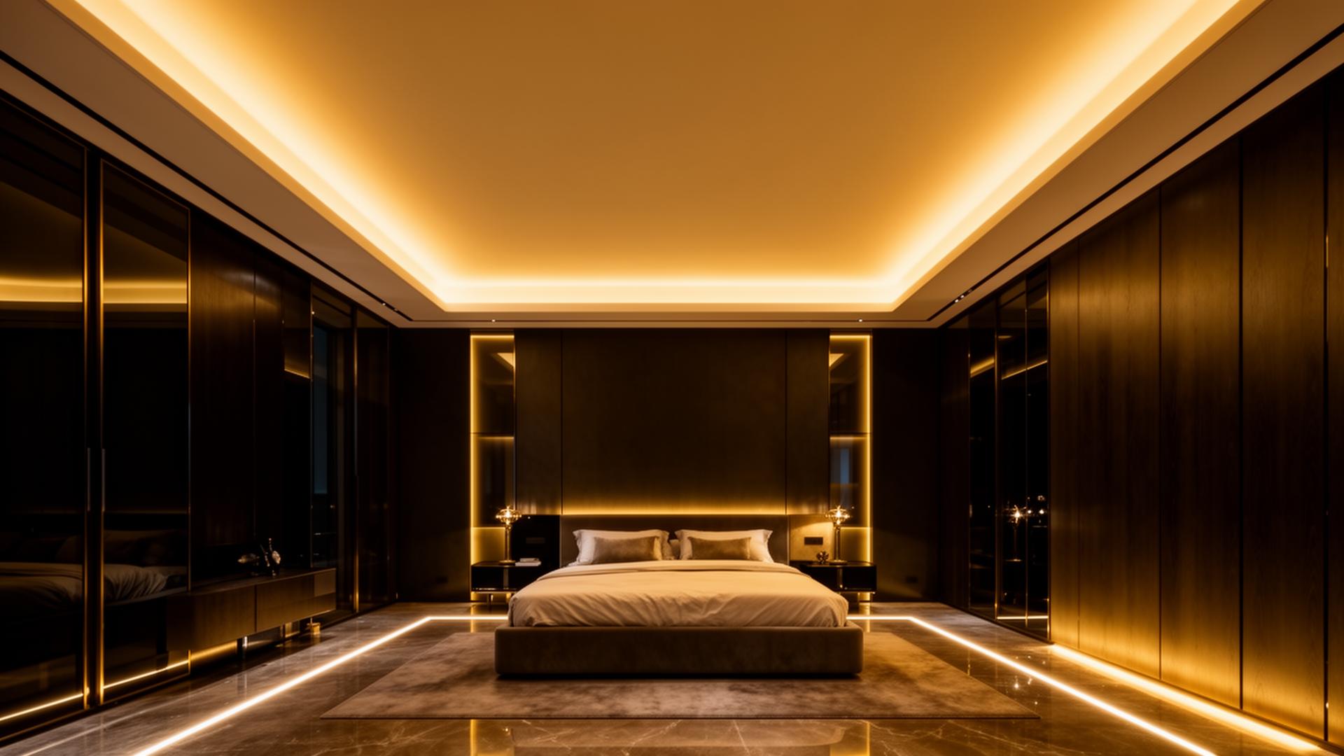 Premiumowe wnętrze z sufitem napinanym